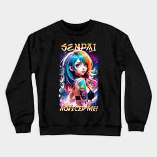 Senpai noticed me Crewneck Sweatshirt